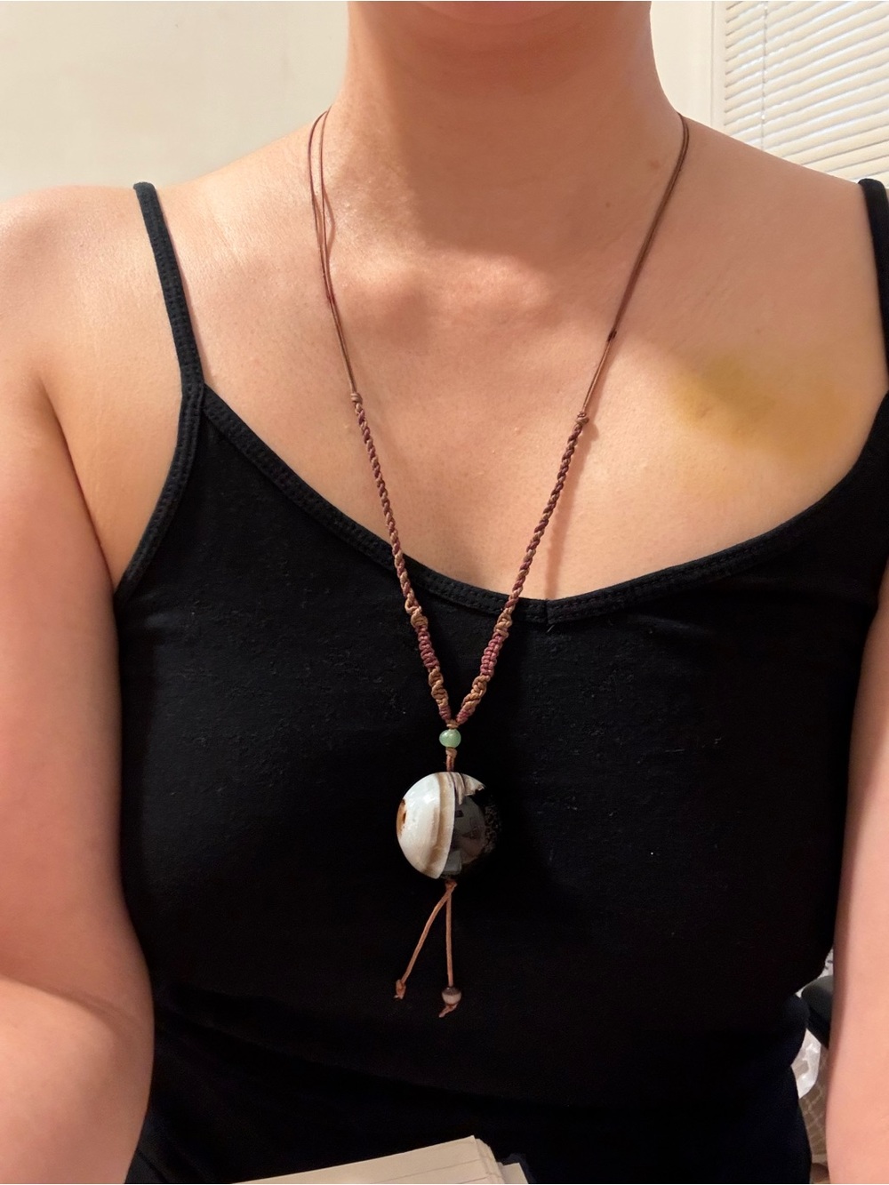 Boho Brown Pendant Necklace - Unbranded